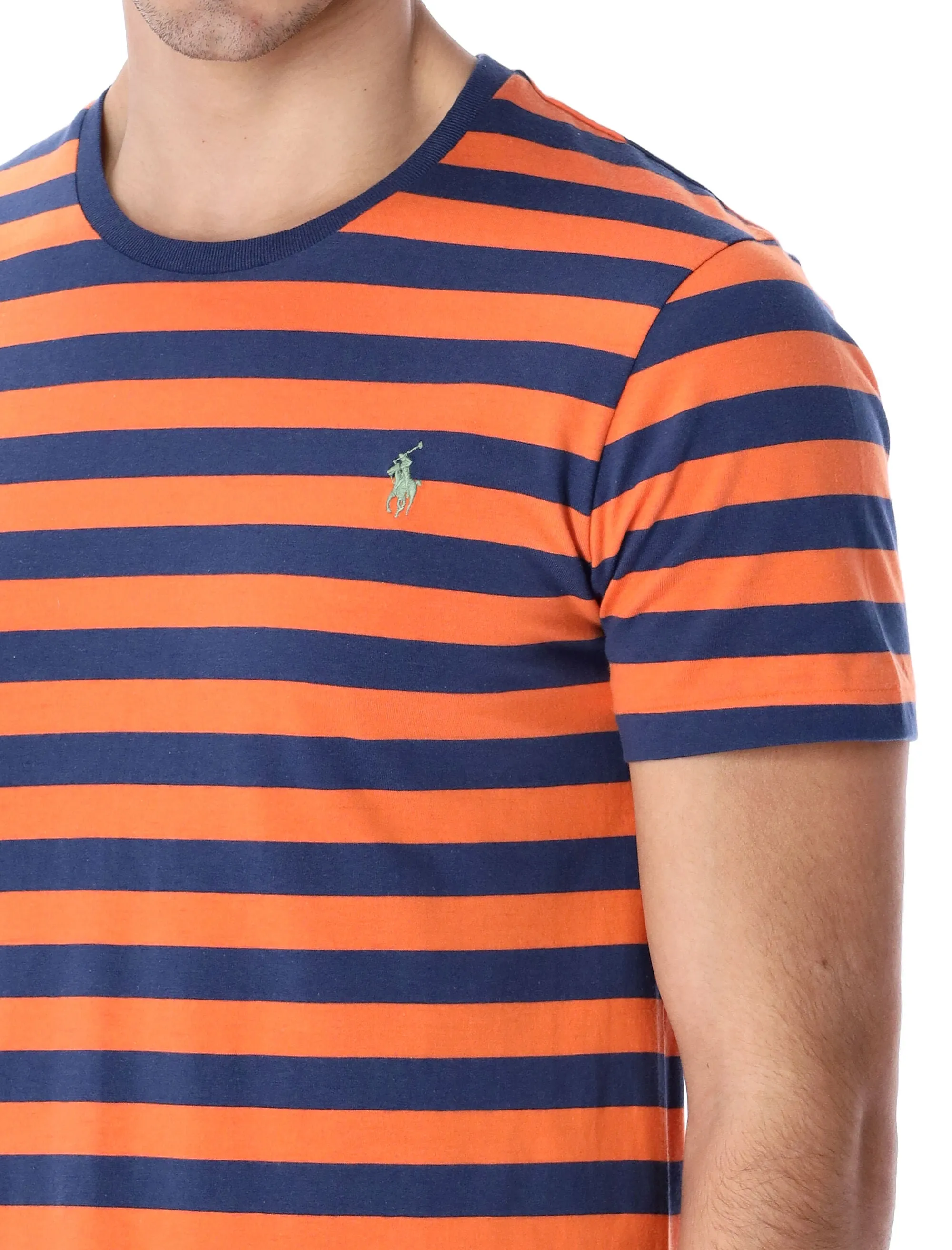 Polo Ralph Lauren Logo Embroidered Striped T-Shirt