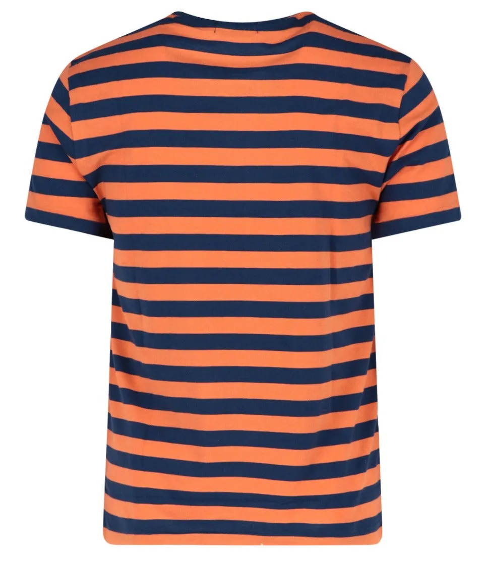 Polo Ralph Lauren Logo Embroidered Striped T-Shirt