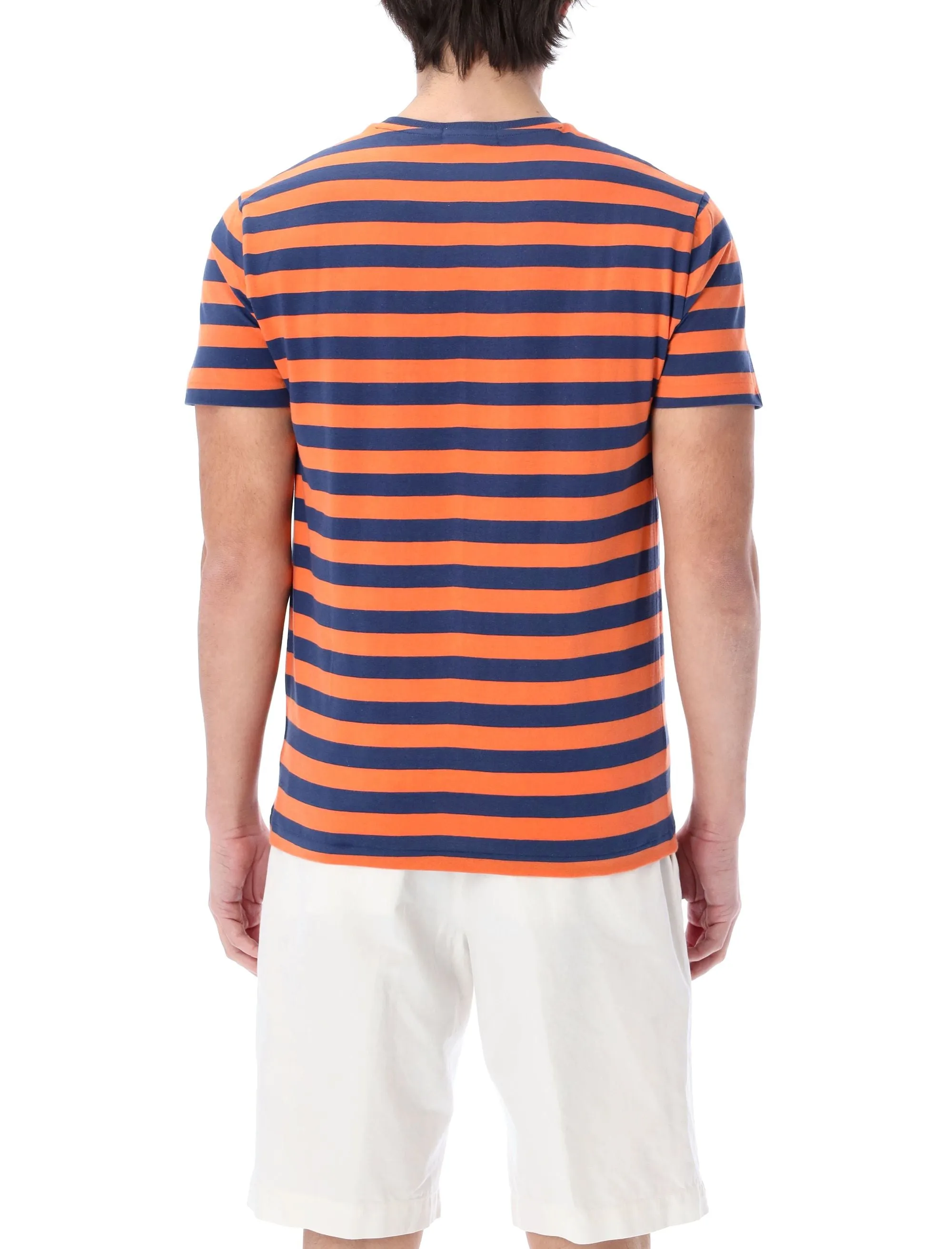Polo Ralph Lauren Logo Embroidered Striped T-Shirt