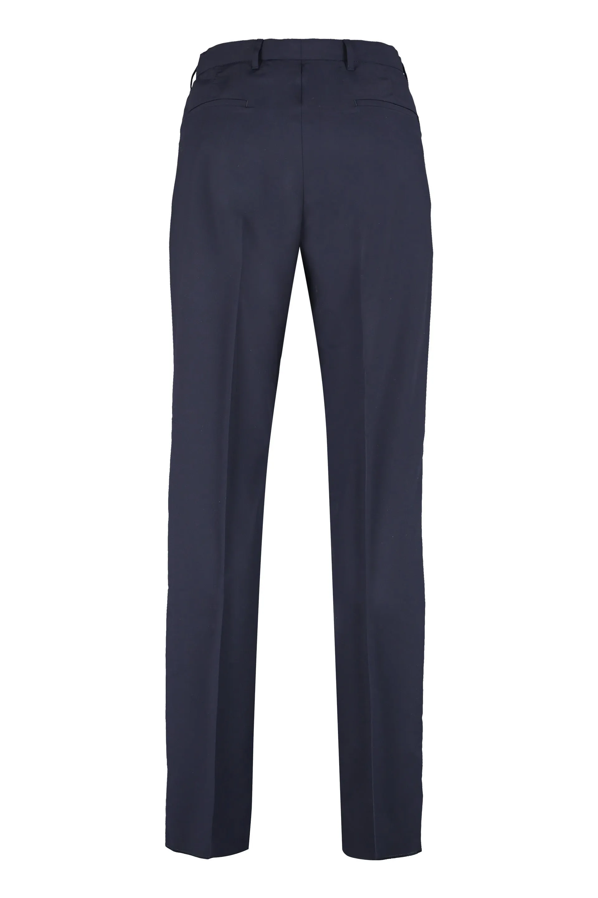 Prada Mid Rise Tailored Cropped Trousers