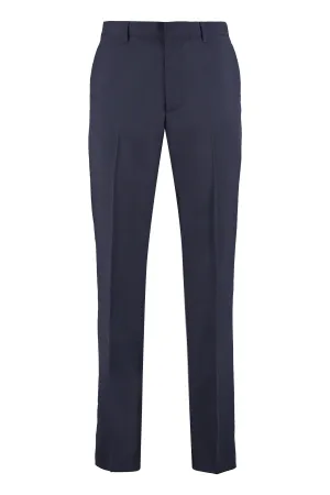 Prada Mid Rise Tailored Cropped Trousers