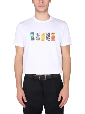 PS Paul SmithSticker Printed Crewneck T-Shirt