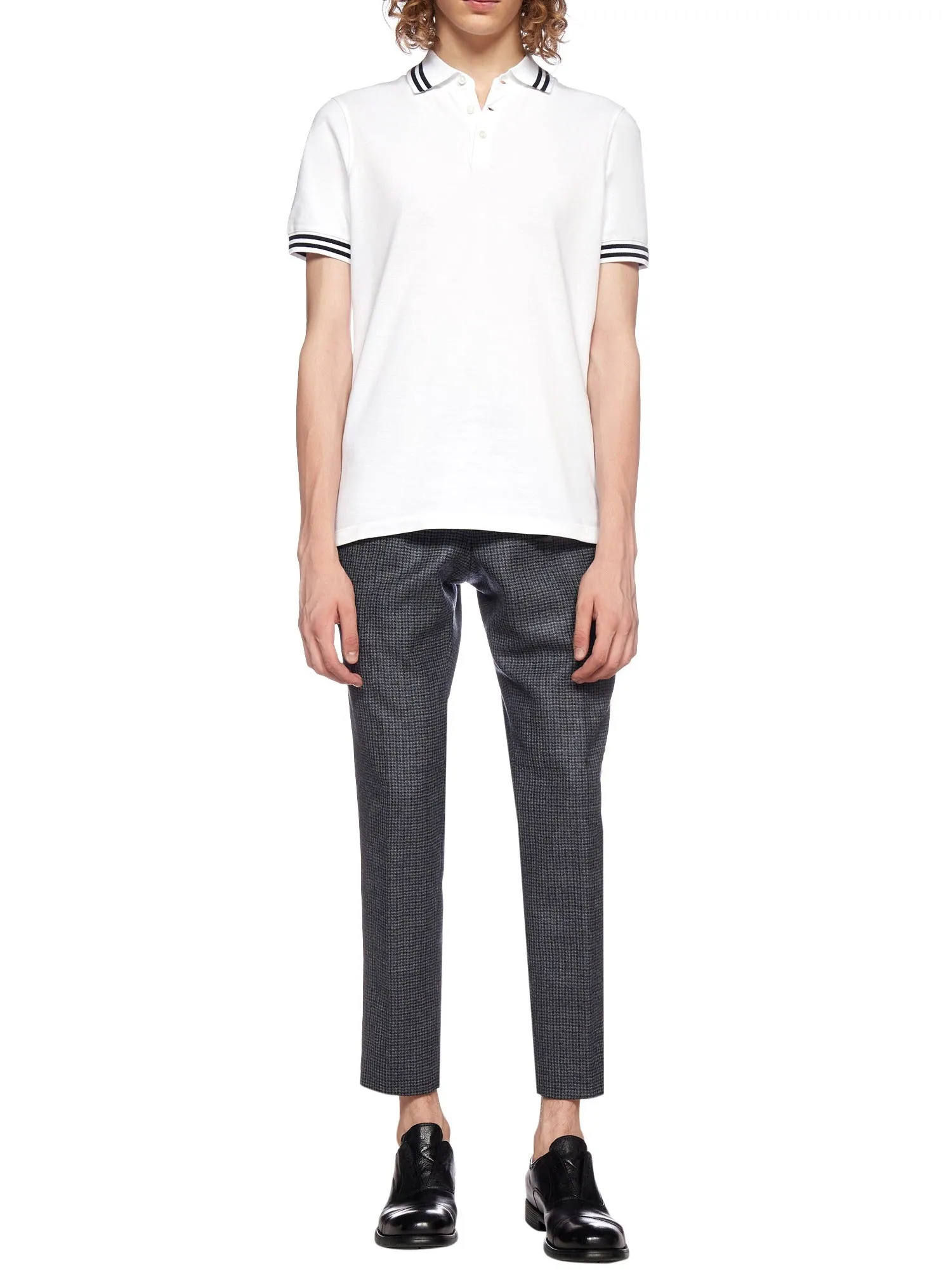 Pt01 Check-Pattern Straight Leg Pants
