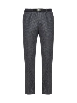 Pt01 Check-Pattern Straight Leg Pants