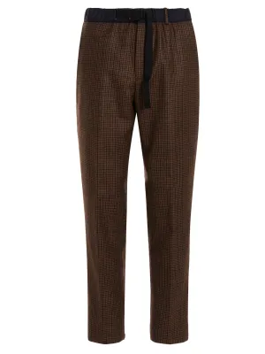 Pt01 Check-Pattern Straight Leg Pants