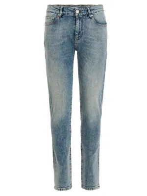 Pt05 Low-Rise Straight Leg JEans