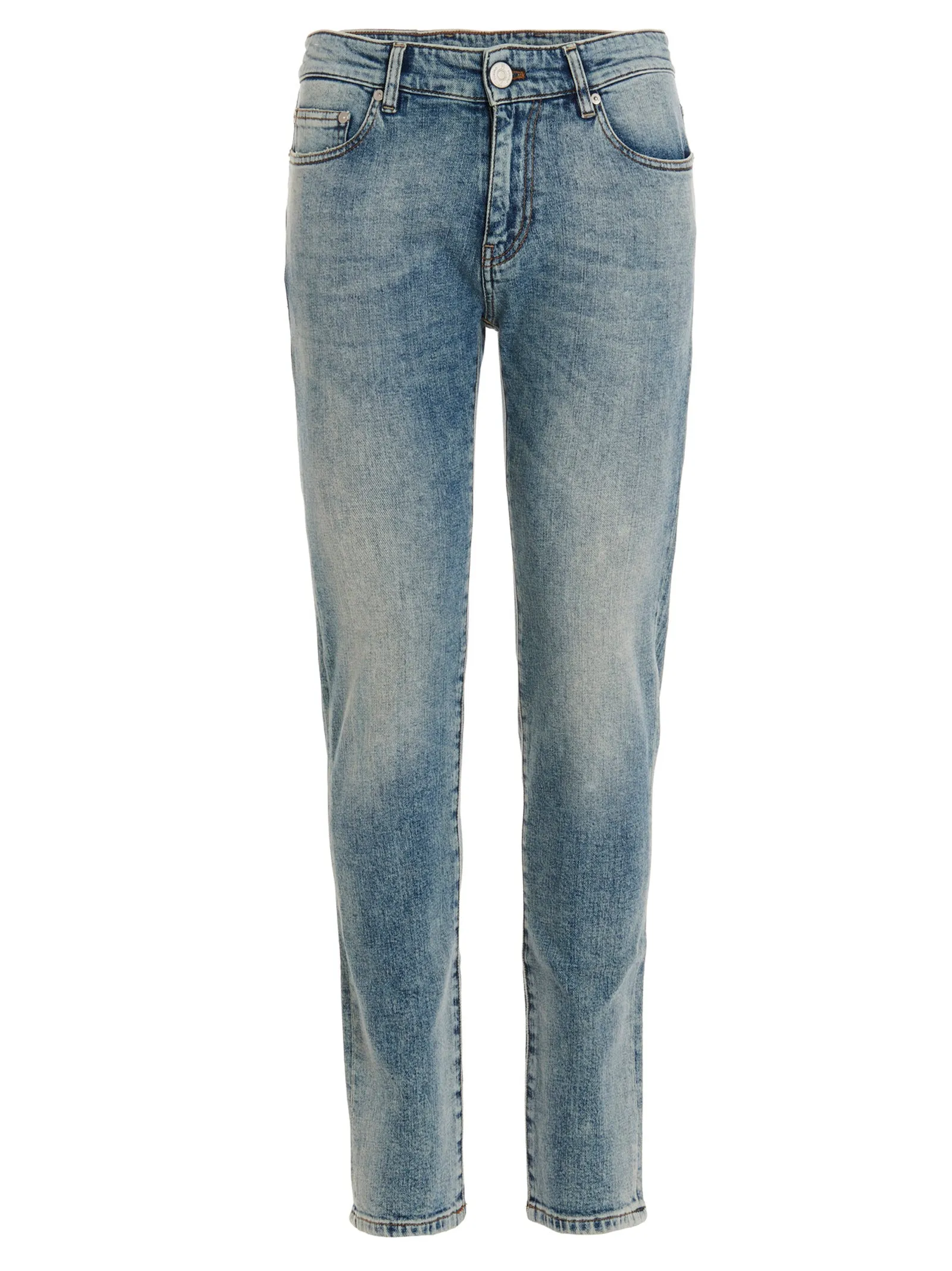 Pt05 Low-Rise Straight Leg JEans