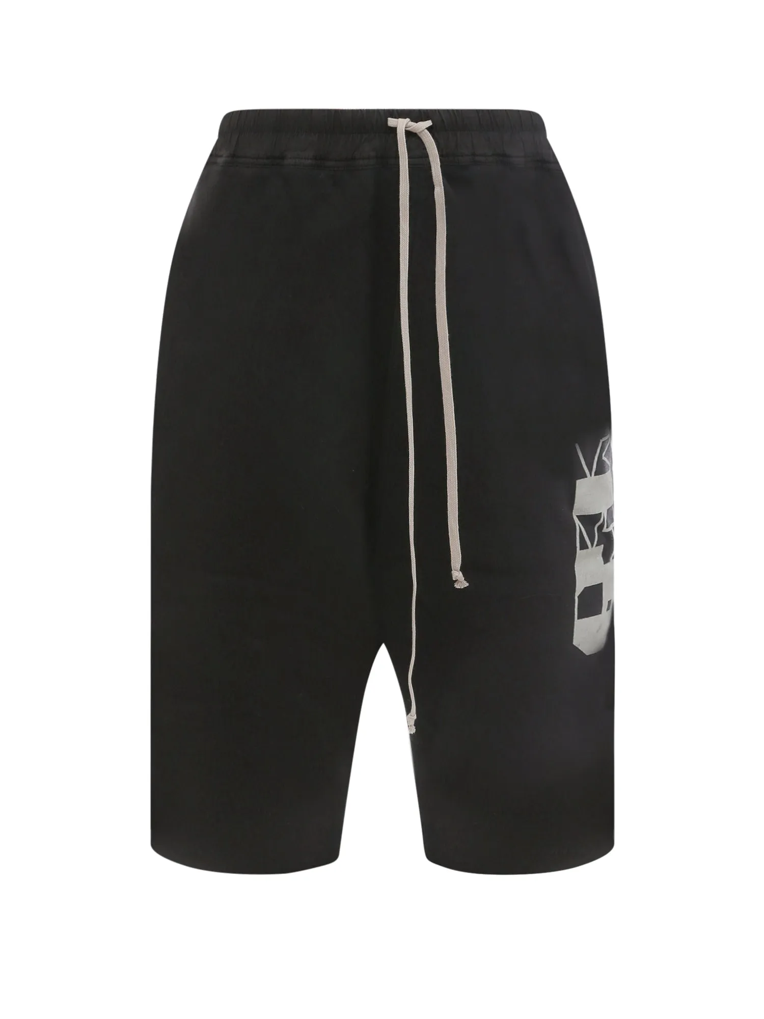 Rick Owens DRKSHDW Logo Printed Drawstring Shorts