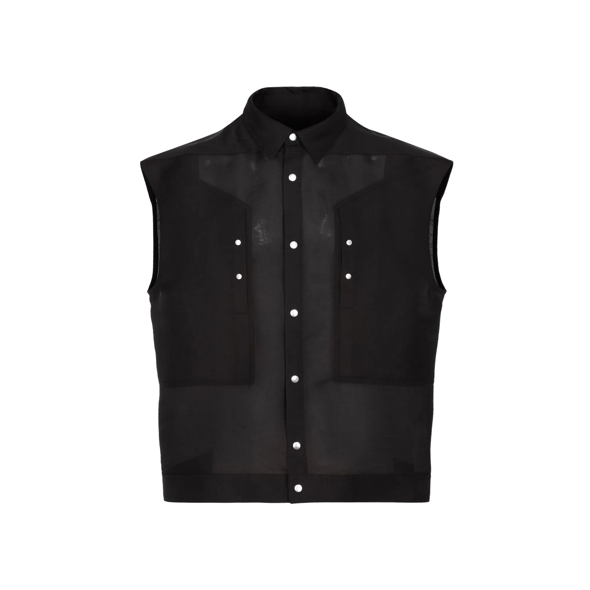 Rick Owens Jumbo Sleeveless Shirt Jacket