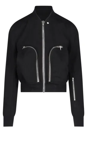 Rick Owens Long Sleeved Zipped Bomber Jacket