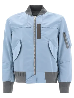 Sacai Zip-Up Long-Sleeved Bomber Jacket