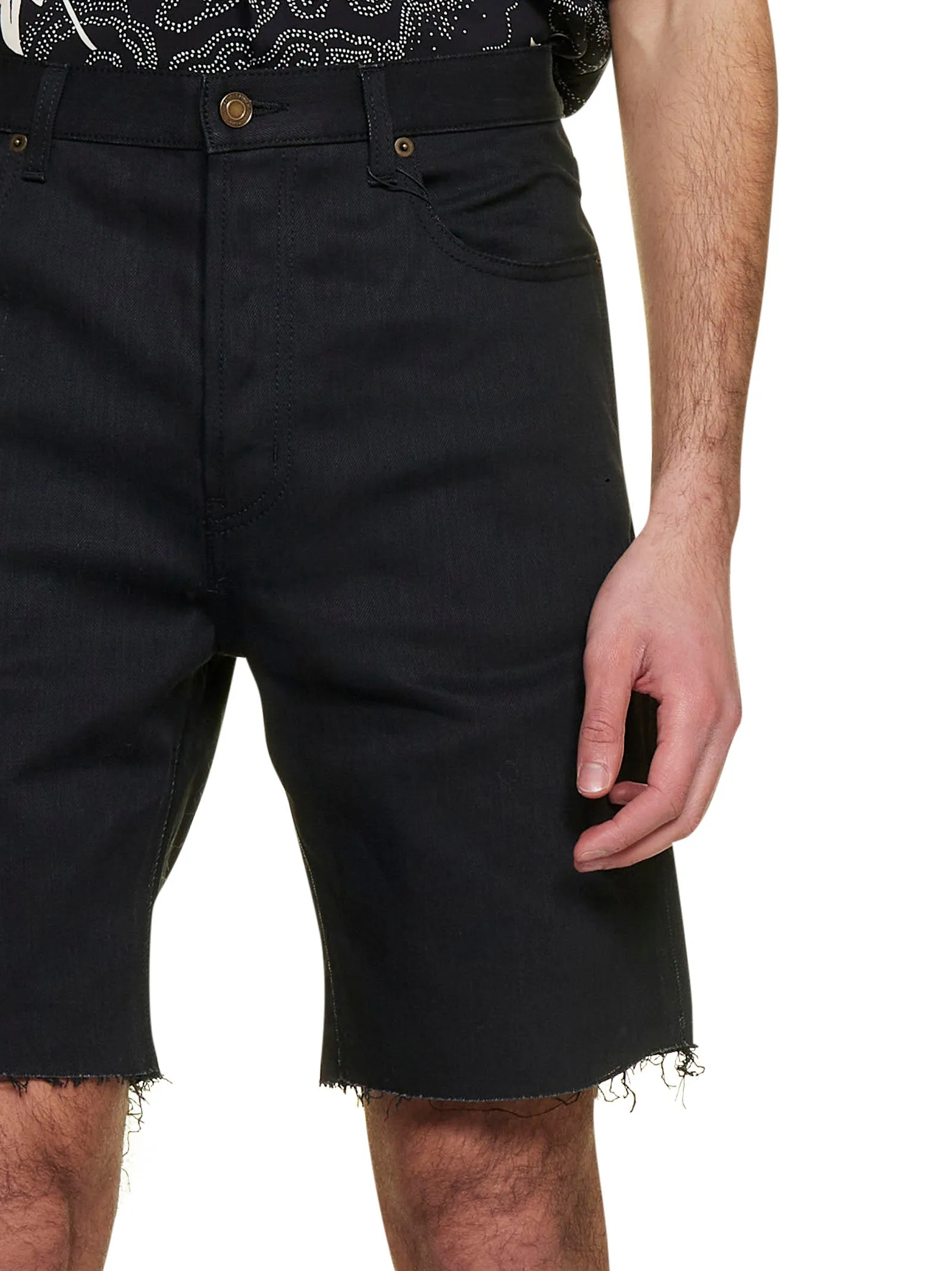 Saint Laurent Denim Bermuda Shorts