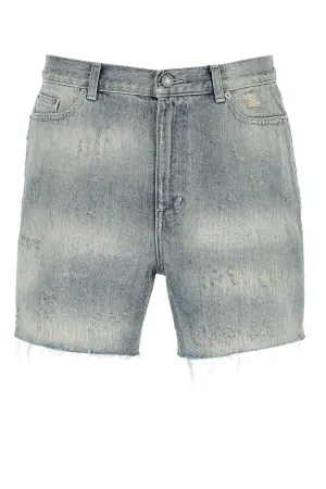 Saint Laurent Destroyed California Denim Shorts