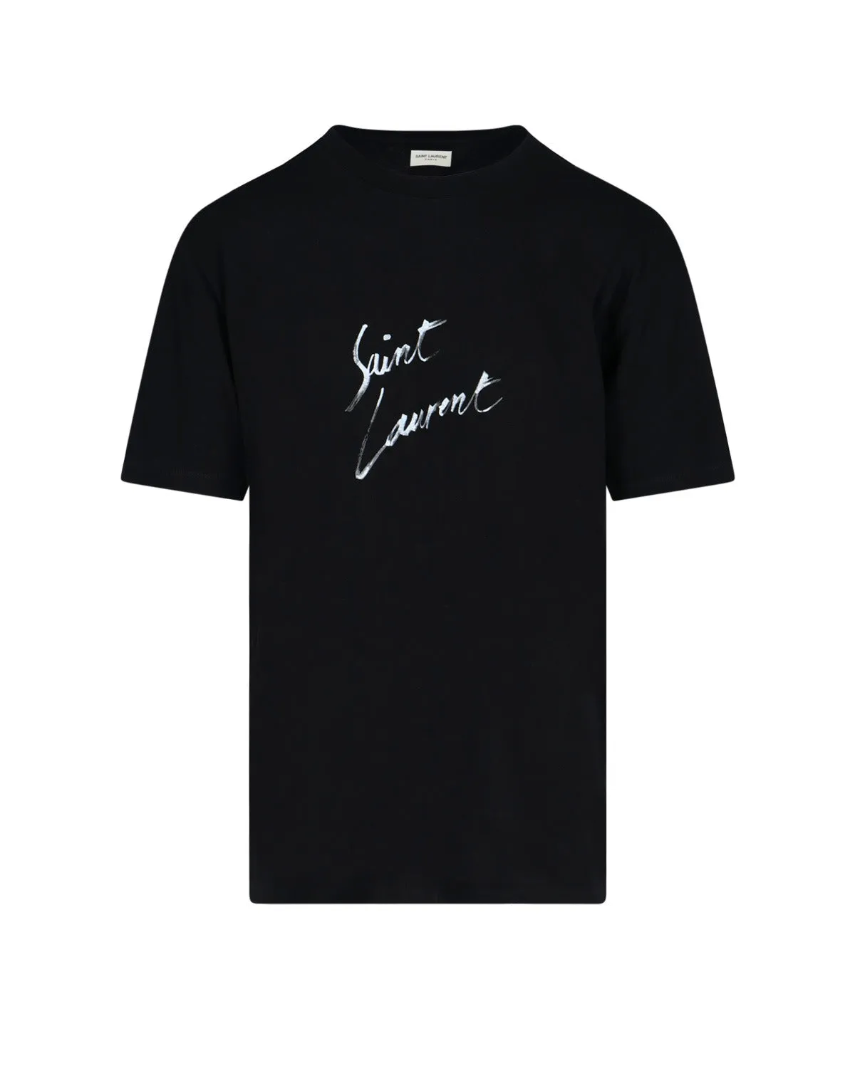 Saint Laurent Logo Printed Crewneck T-Shirt