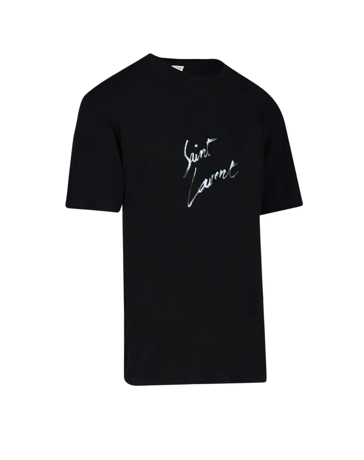 Saint Laurent Logo Printed Crewneck T-Shirt