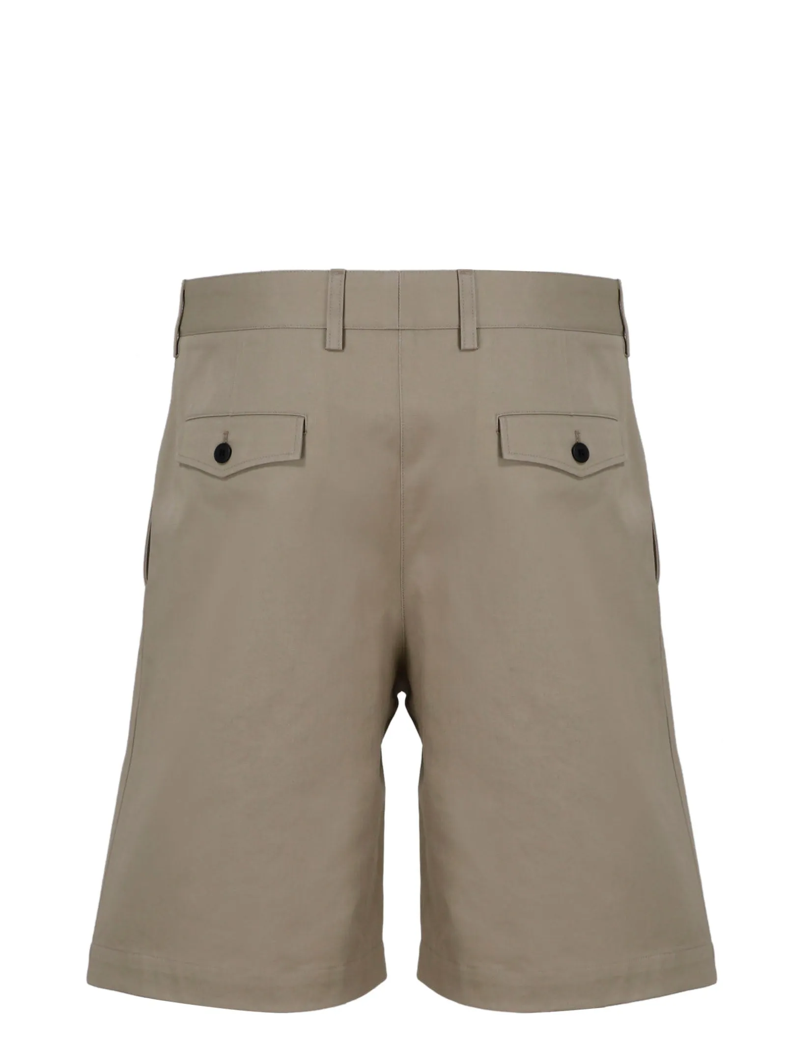 Saint Laurent Pleated Chino Bermuda Shorts