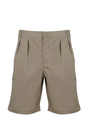 Saint Laurent Pleated Chino Bermuda Shorts