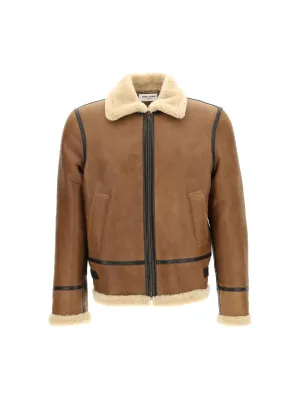 Saint Laurent Zip-Up Long-Sleeved Jacket