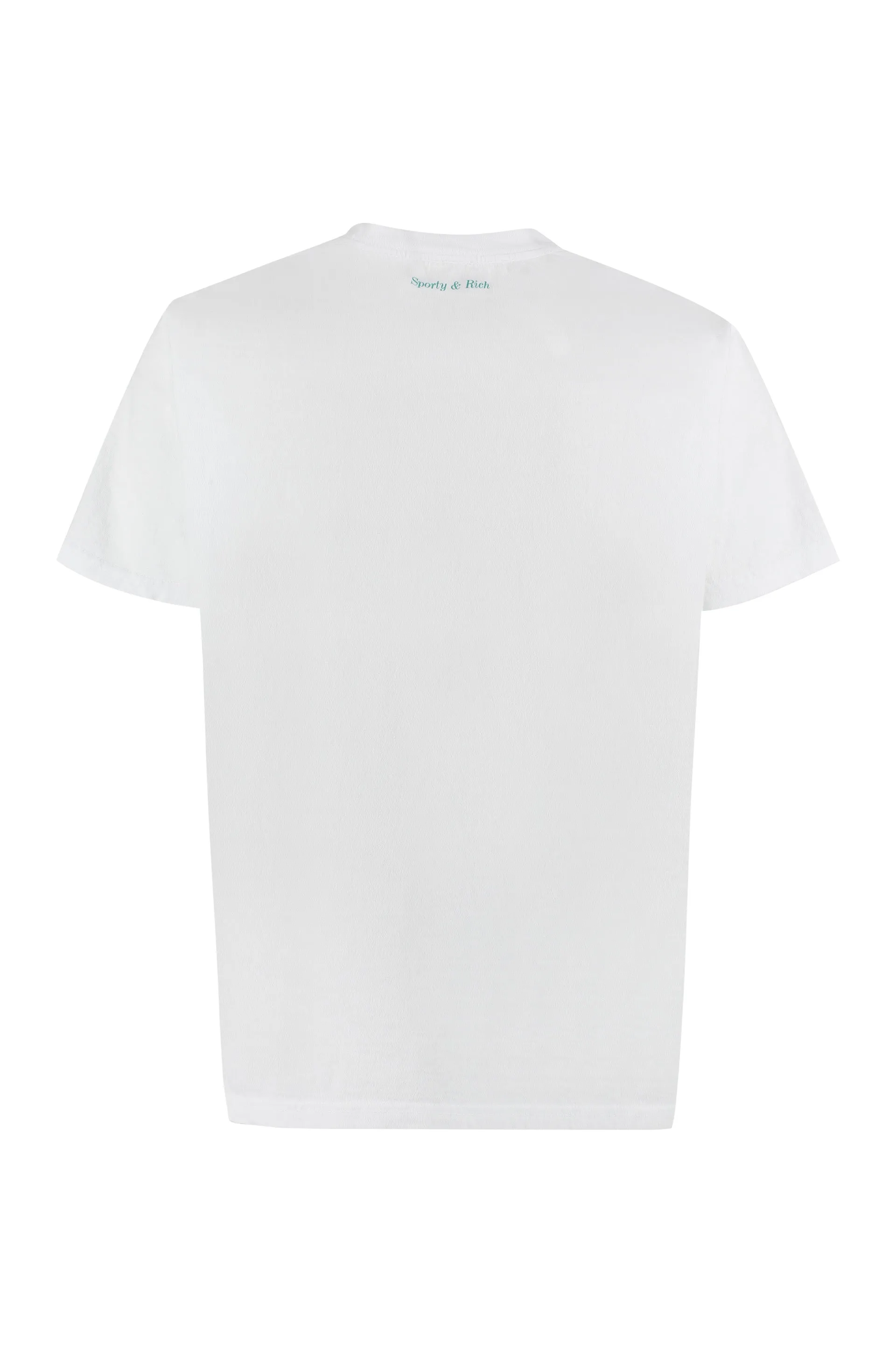 Sporty & Rich Slogan-Printed Crewneck T-Shirt