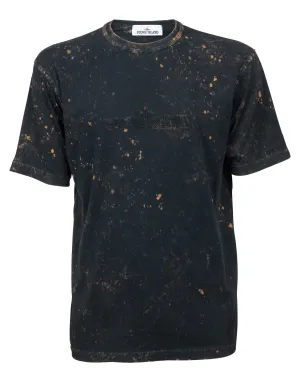 Stone Island Logo Embroidered Crewneck T-Shirt