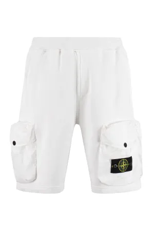 Stone Island Logo Embroidered Shorts