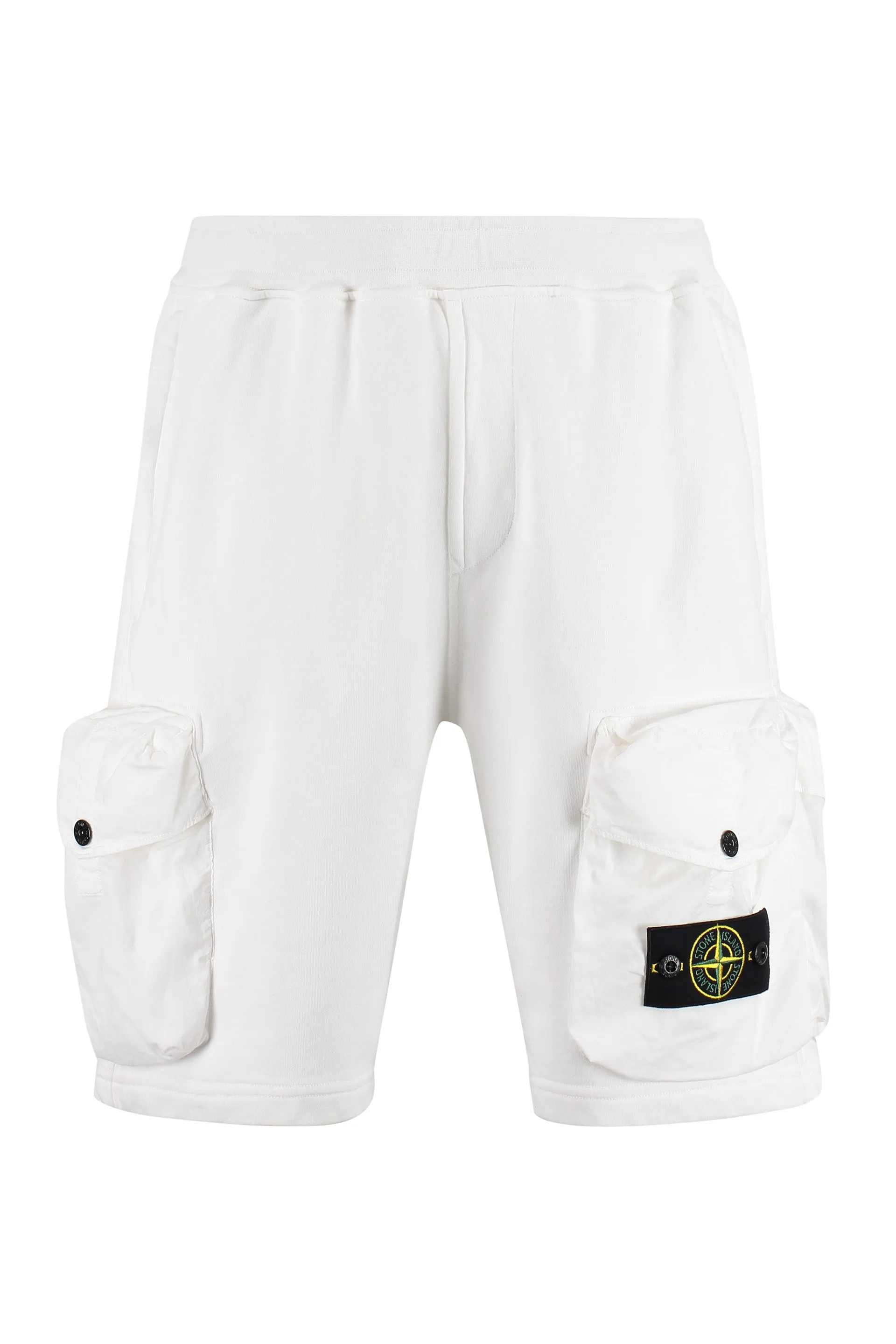 Stone Island Logo Embroidered Shorts