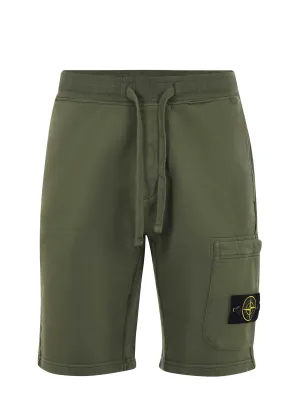 Stone Island Logo Patch Drawstring Shorts
