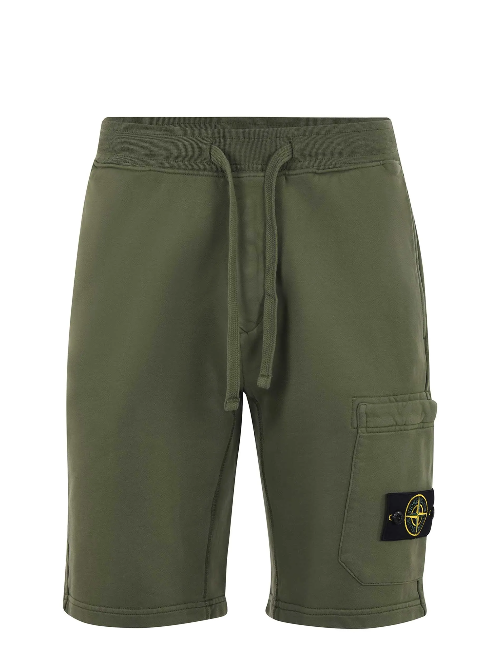Stone Island Logo Patch Drawstring Shorts