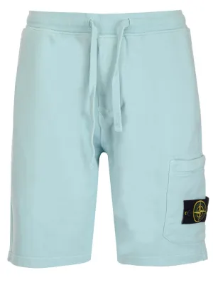 Stone Island Logo Patch Drawstring Track Shorts