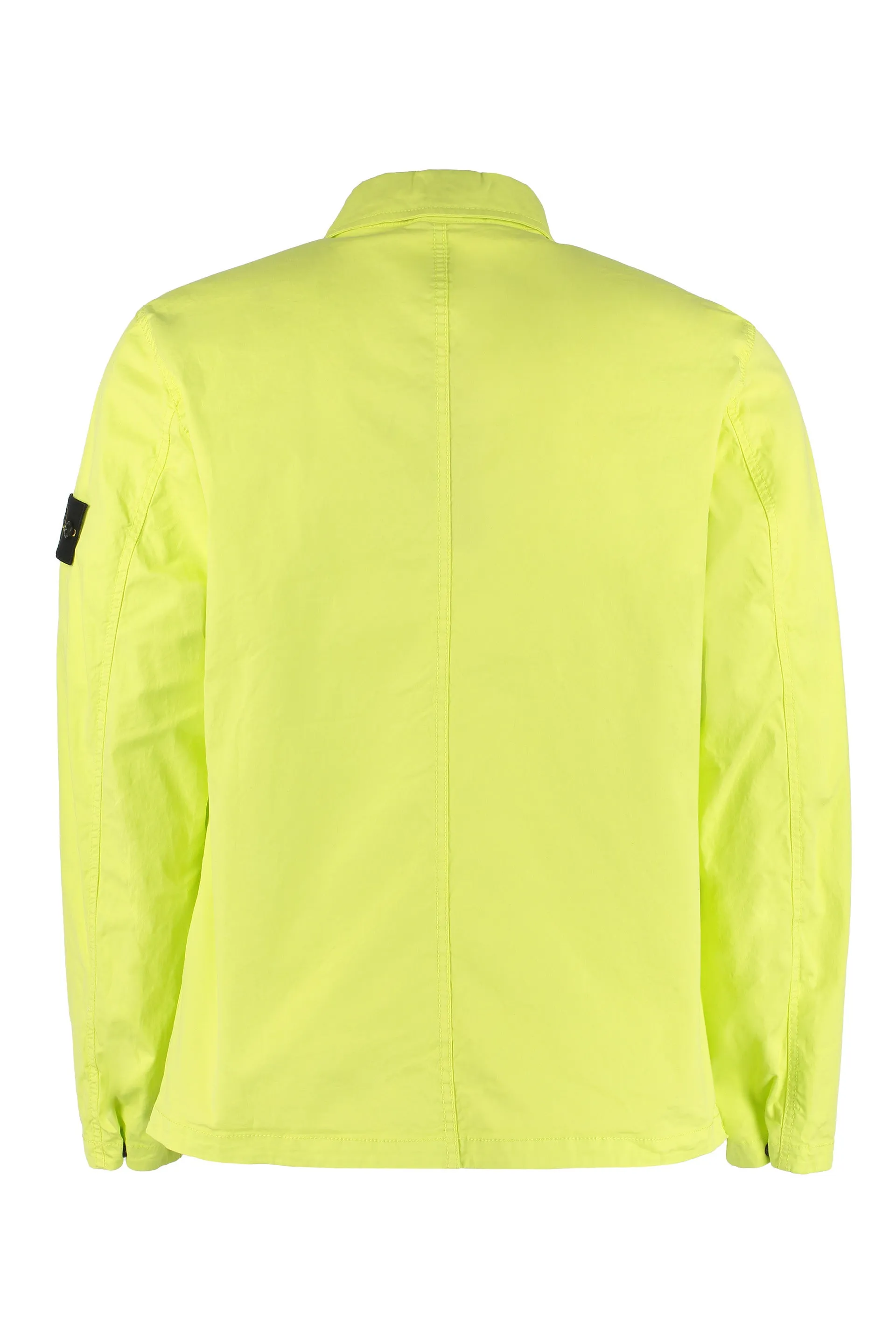 Stone Island Logo Patch Long-Sleeved Jacket