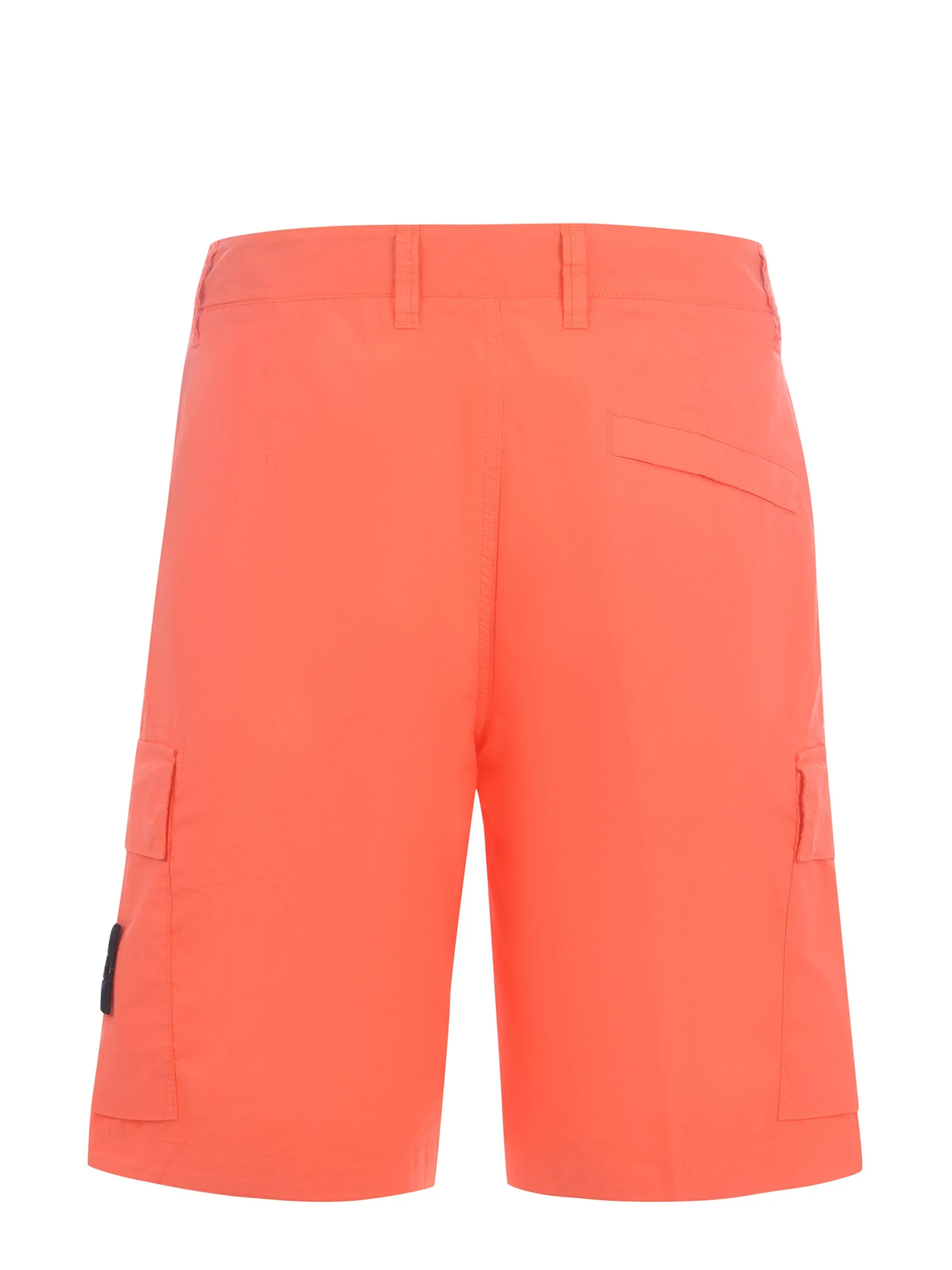Stone Island Logo Patch Mid-Rise Cargo Shorts