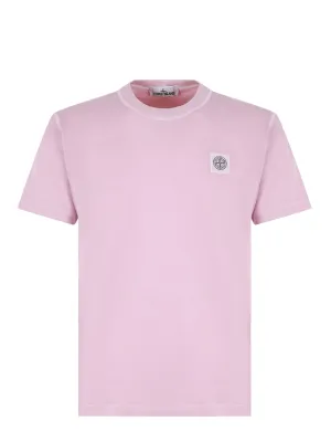 Stone Island Logo Patch Short Sleeved T-Shirt