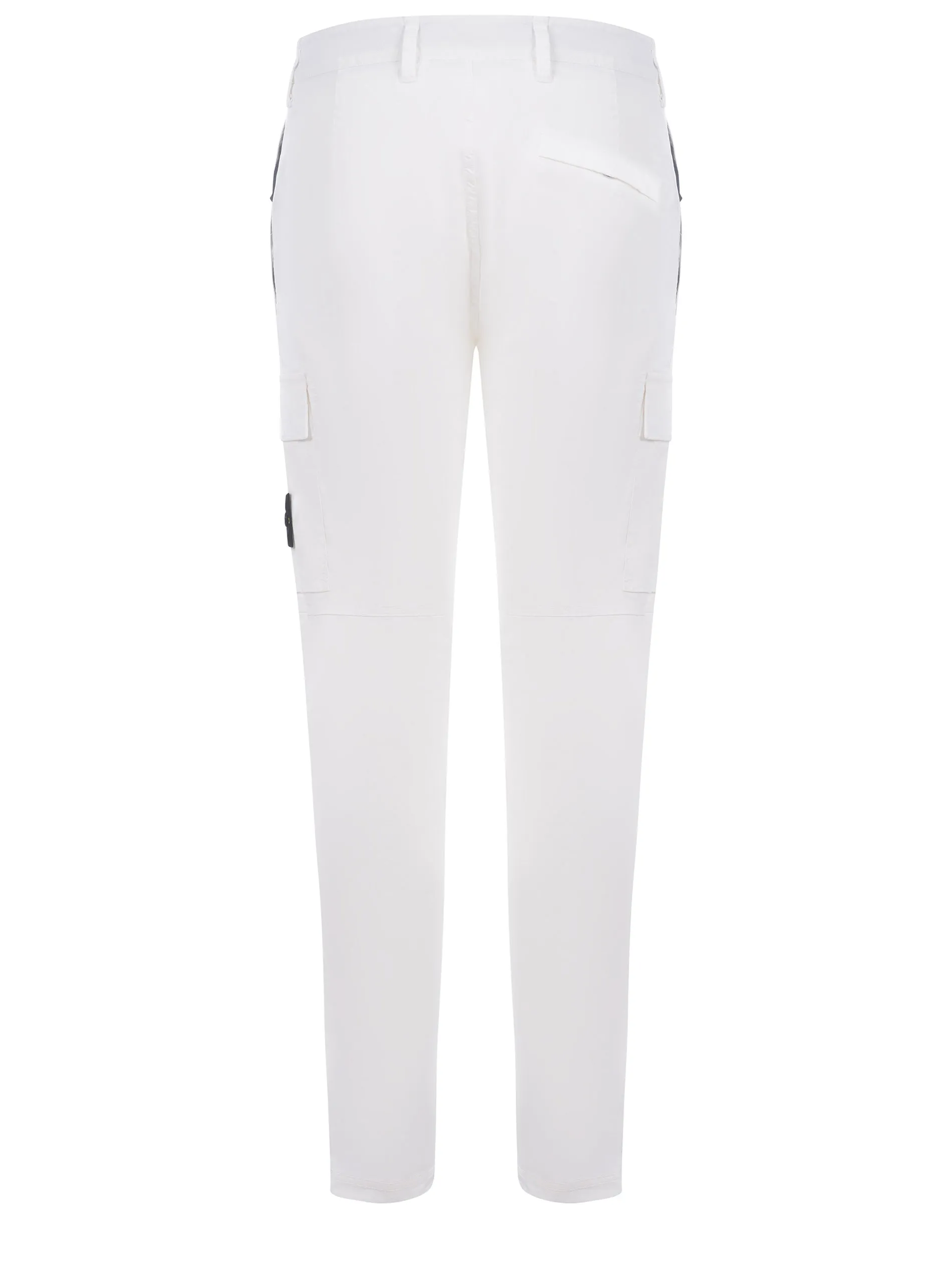 Stone Island Logo Patch Straight Leg Trousers