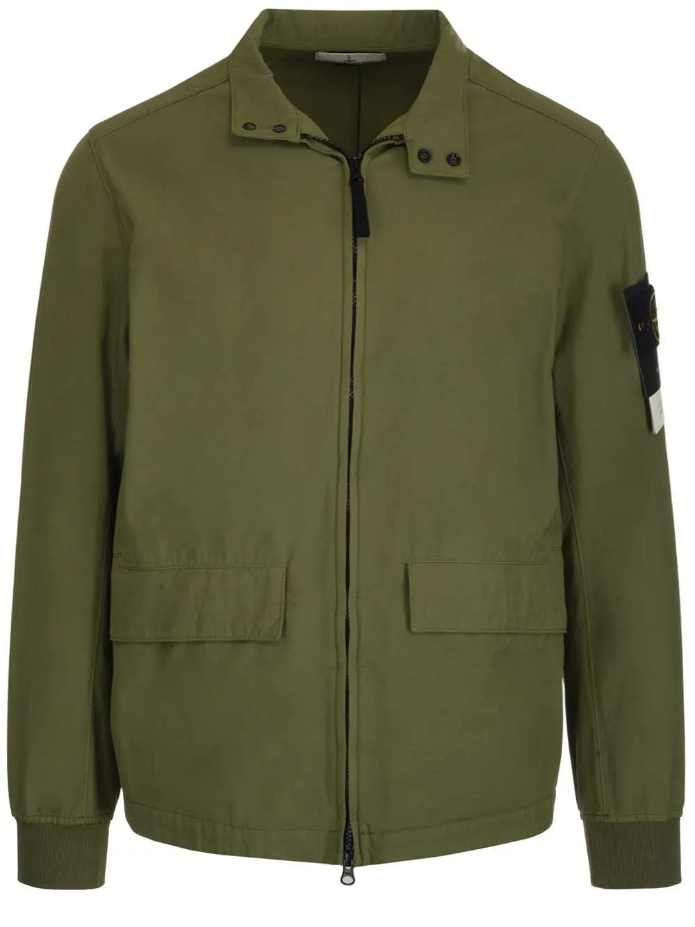 Stone Island Logo Patch Zipped Jacket