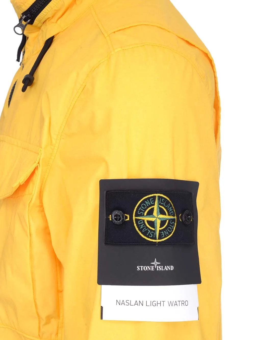 Stone Island Logo Patched Zip-Up Jacket