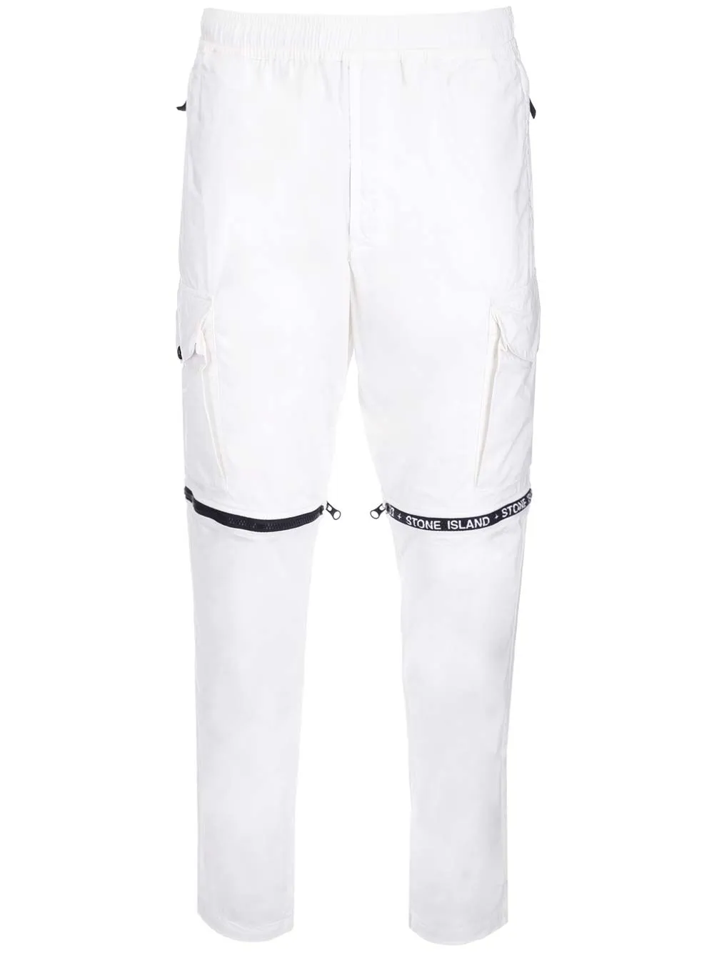 Stone Island Logo Printed Cargo Pants