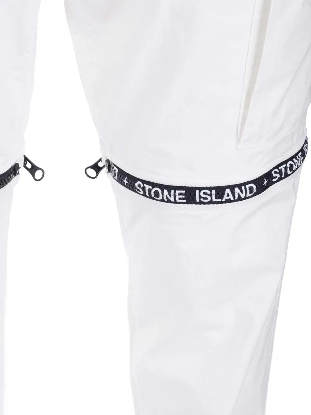 Stone Island Logo Printed Cargo Pants