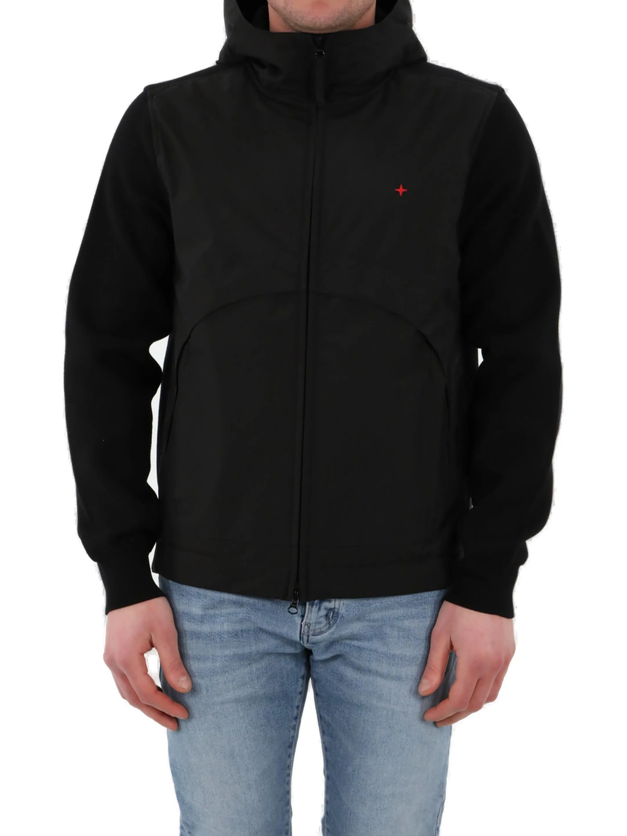 Stone Island Zip-Up Hooded Jacket