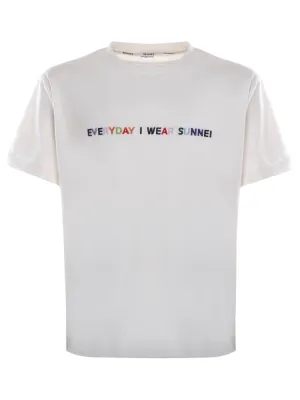 Sunnei Slogan Printed Crewneck T-Shirt