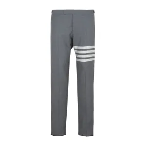 Thom Browne 4-Bar Striped Slim Cut Trousers