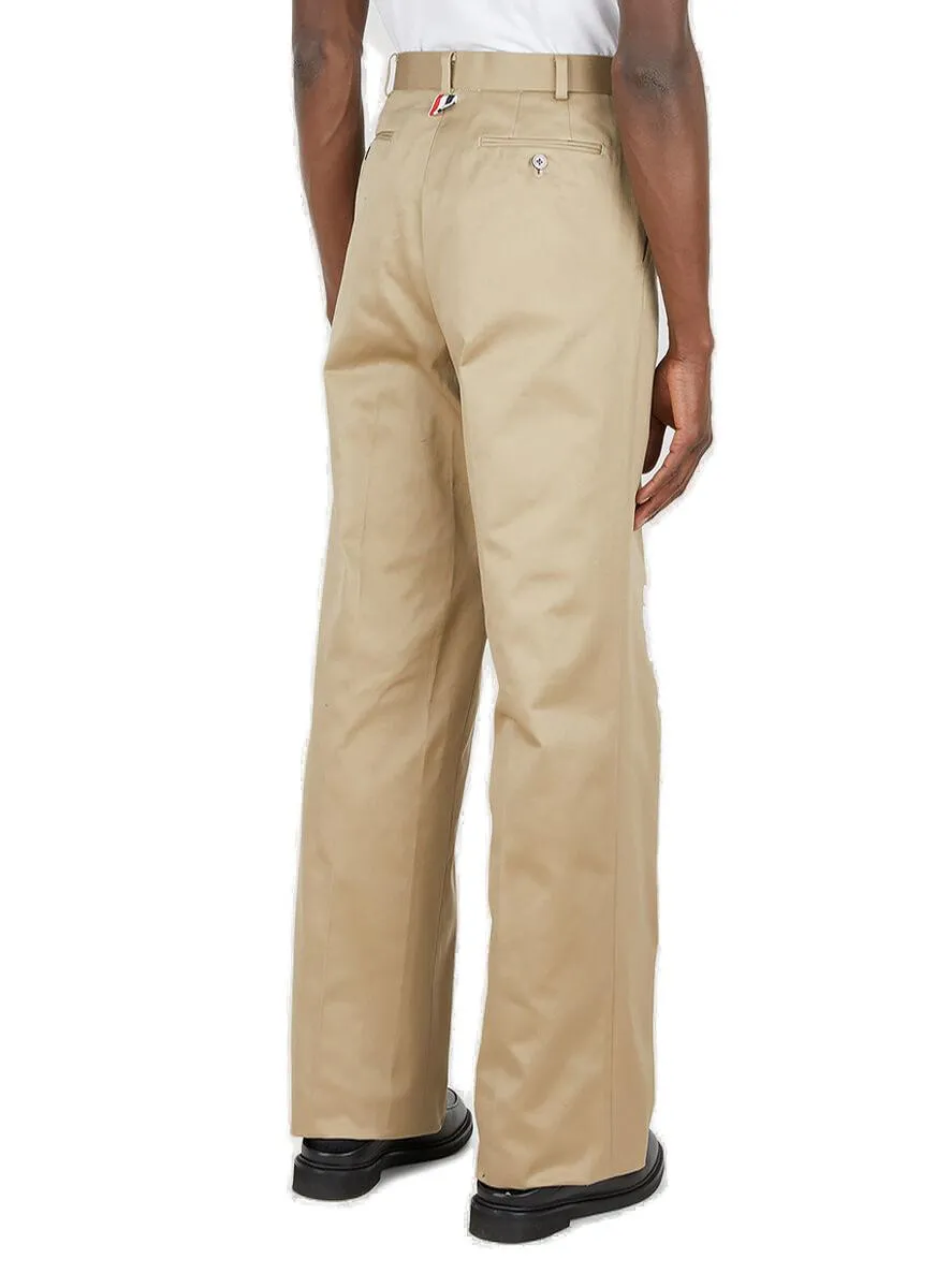 Thom Browne Satin Stitch Floral Patch Trousers