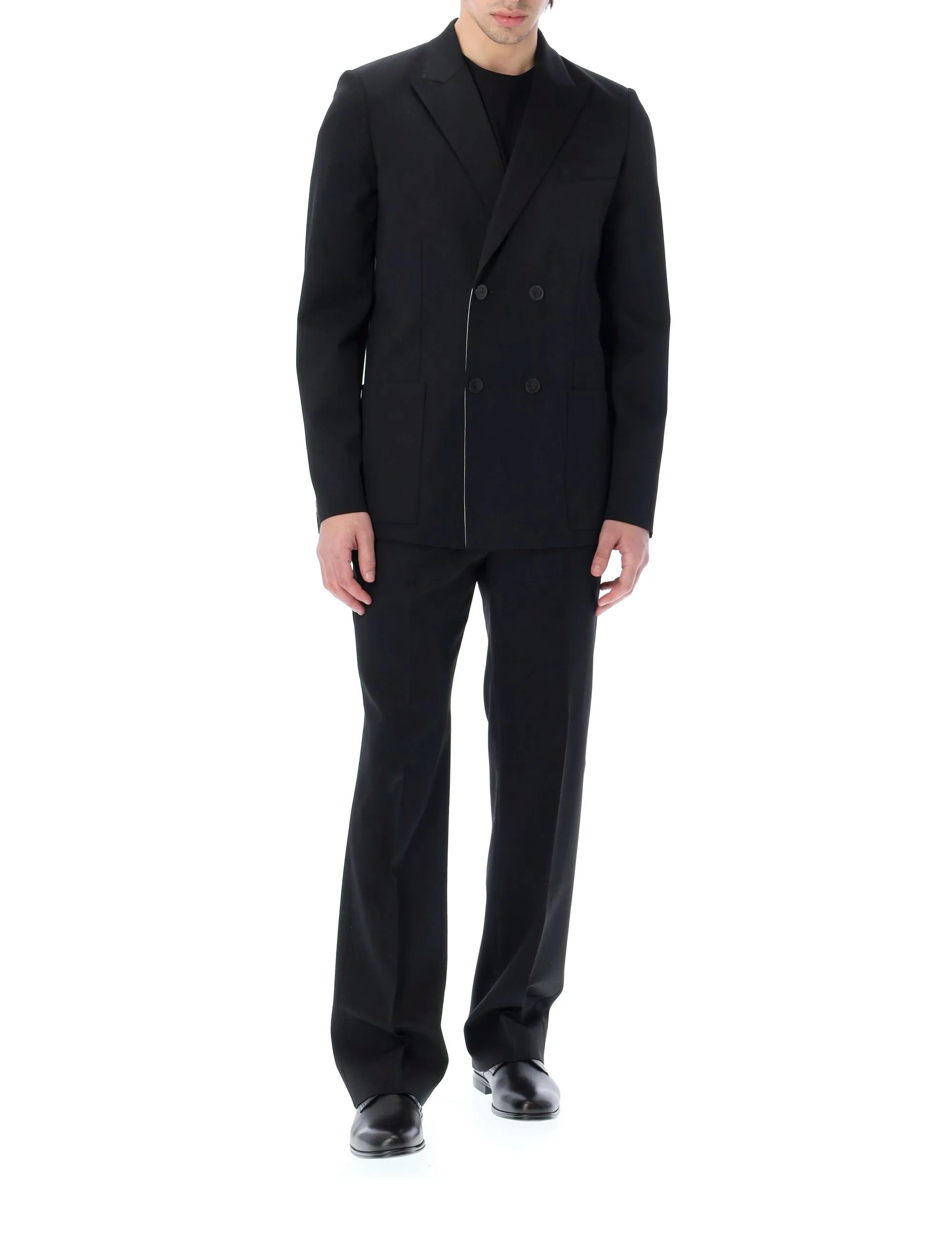 Valentino Double-Breast Long-Sleeved Jacket