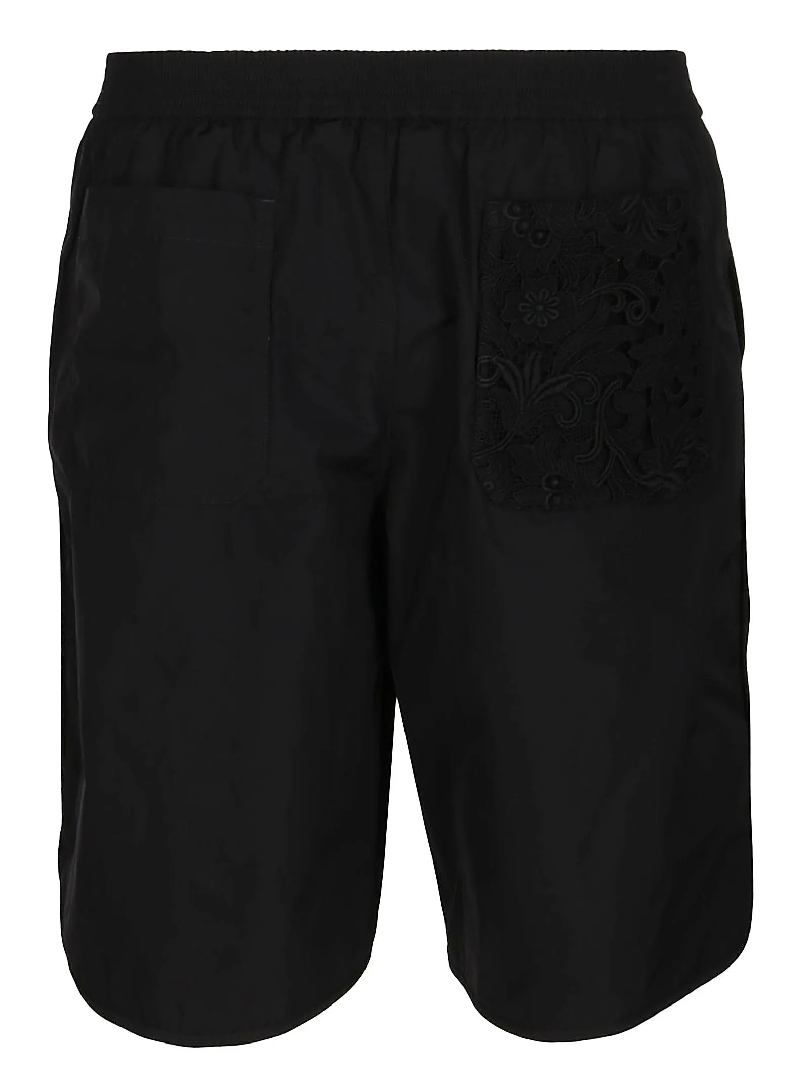 Valentino Floral Embroidered Pocket Track Shorts
