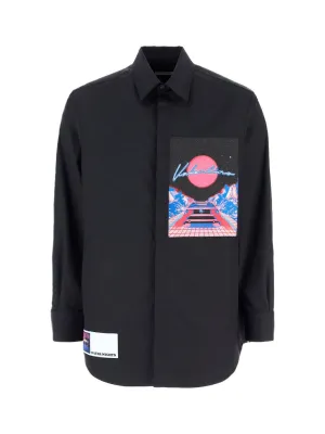 Valentino Graphic Print Pocket Jacket