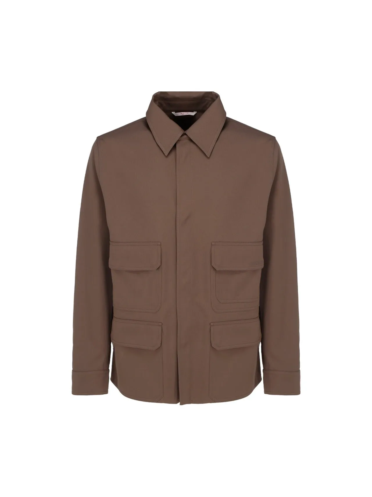 Valentino Logo Embroidered Long-Sleeved Jacket