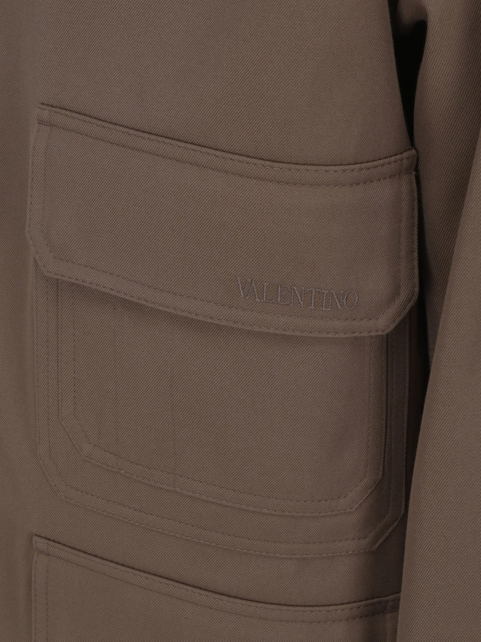 Valentino Logo Embroidered Long-Sleeved Jacket