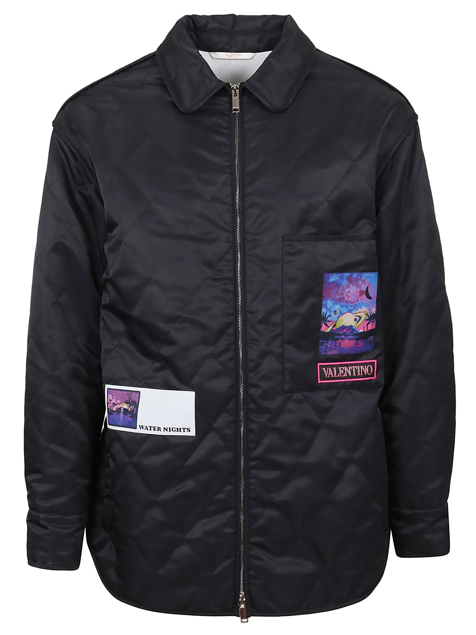 Valentino Quilted Zip Shirt Jacket