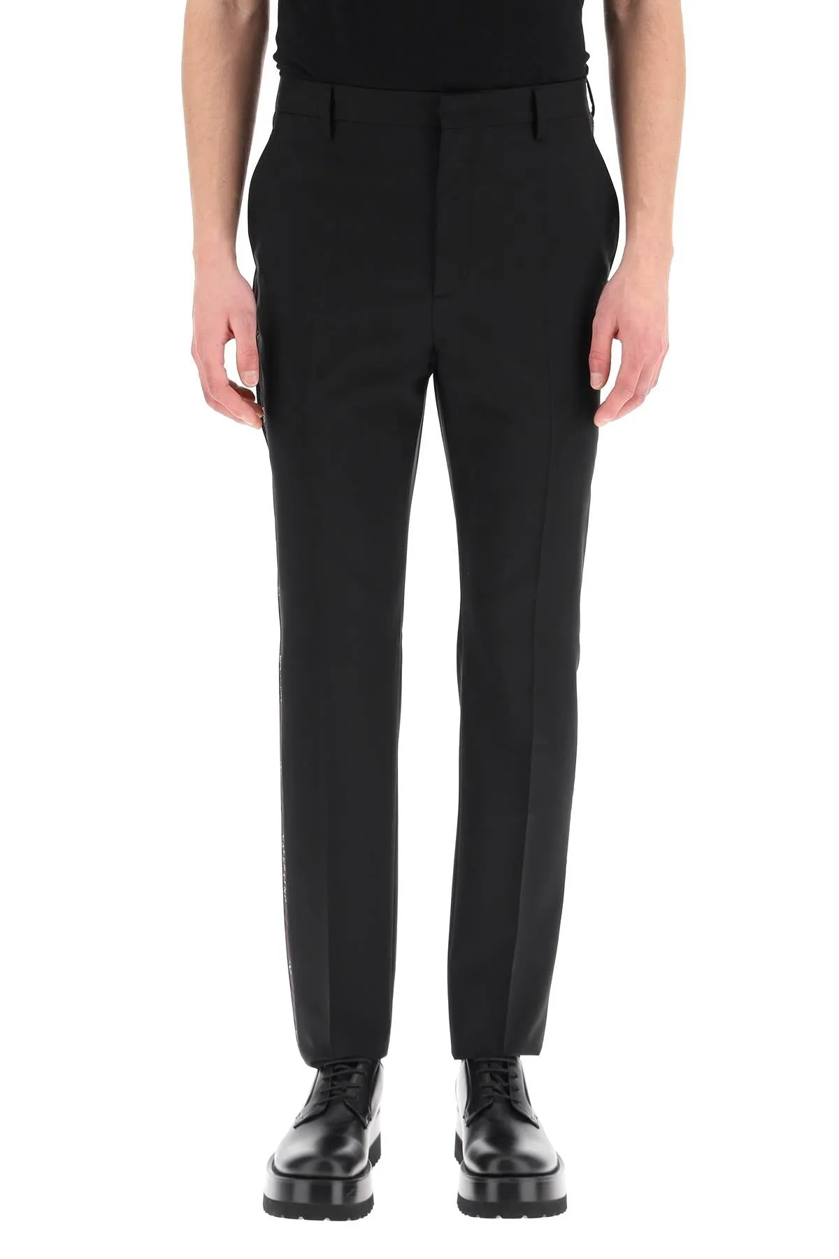 Valentino Side Tape High Rise Pants