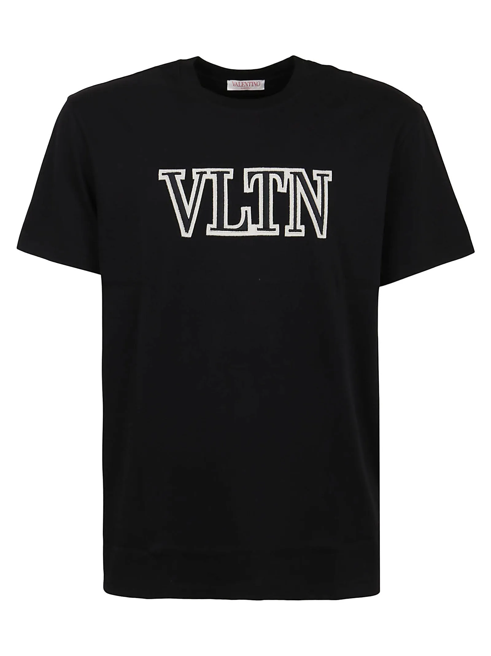 Valentino VLTN Logo Embroidered Crewneck T-Shirt