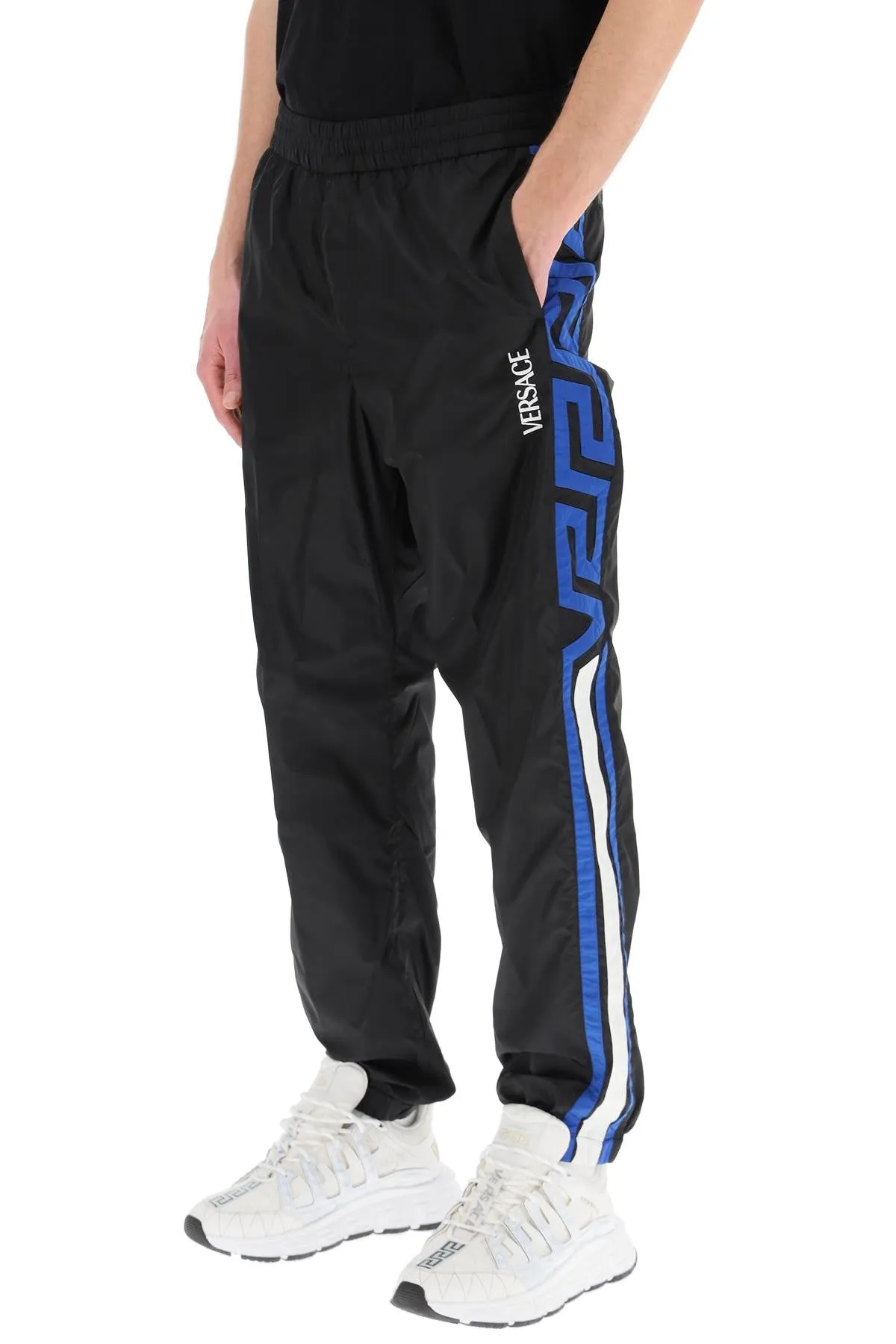 Versace La Greca Logo Printed Track Pants
